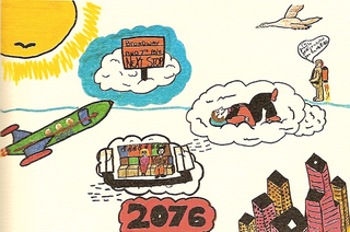 Illustration for article titled 1970s Children Draw Robot Presidents and Nuclear Apocalypse